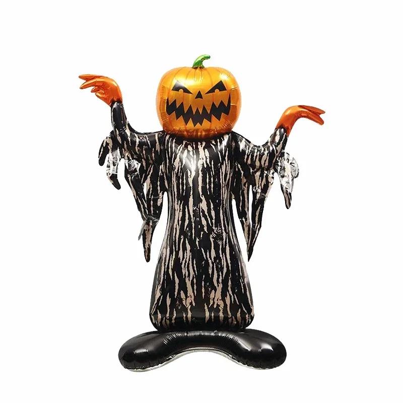 

Halloween Stand-Up Balloon Witch Pumpkin Tree Cartoon Prop for Party Decoration Spooky Haunted House and Holiday Decor As shown