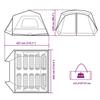 Tente familiale - vidaXL - 94302 - Imperméable - 10 places - Éclairage LED