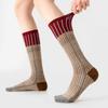 "Trendy Retro Plaid Houndstooth Calf Socks – Colorful Spring & Autumn Style for Ladies"
