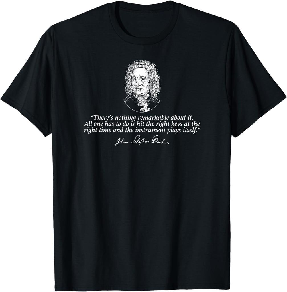 The Instrument Plays Itself Funny Bach Quote T-Shirt
