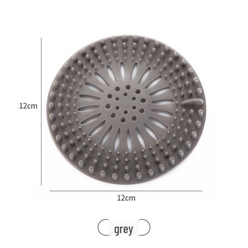 

Anti-Clog Floor Drain Hair Catcher & Sink Filter Screen серый