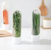 Refrigerator Herb Crisper Saver Pod Container Vegetable Preserving Bottle Keep Herb/Cilantro/Mint/Parsley/Asparagus Fresh Home