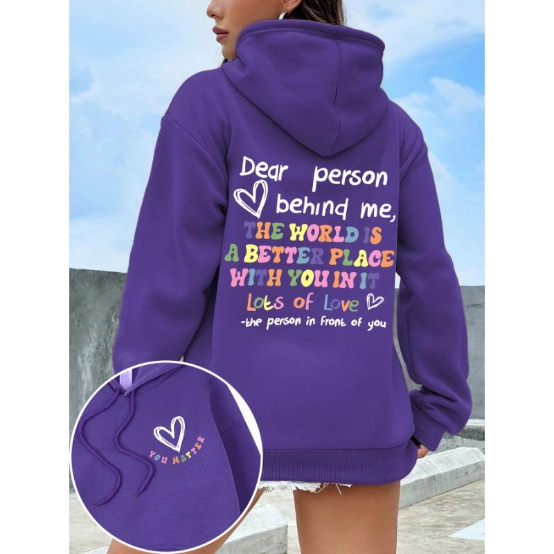 Women Print Hoodie Oversized Soft Fleece Hooded Sweatshirt