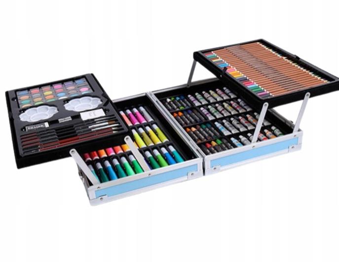 Artistic Set for Painting and Coloring Kosmos Suitcase 145 Pcs