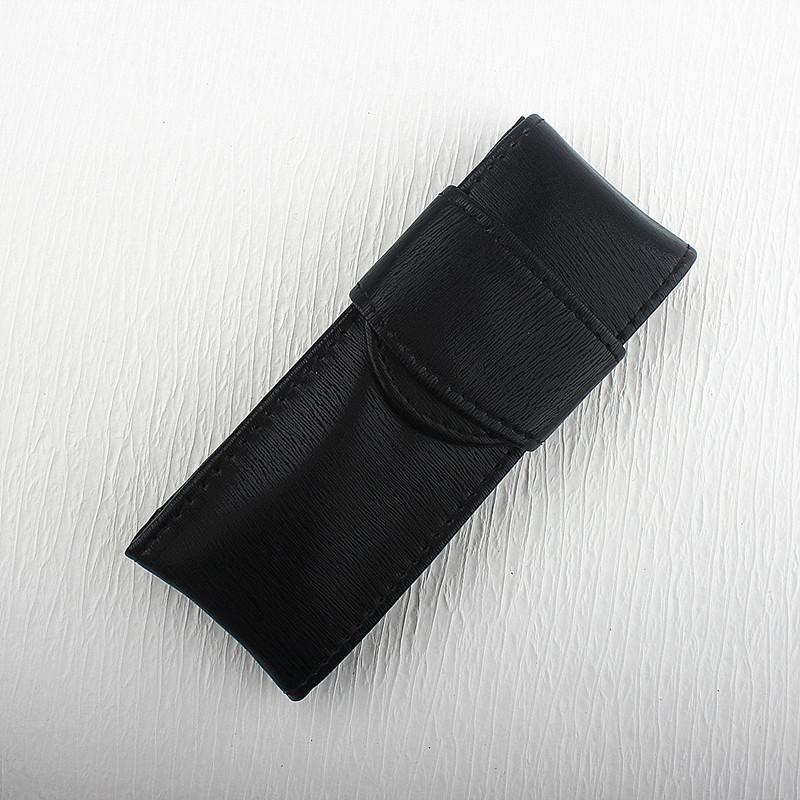 

1 шт. Шкіряний пенал з 2 отворами, книга, блокнот, кліпса для ручки, портативний, легкий, тримач для ручок, офісне шкільне приладдя