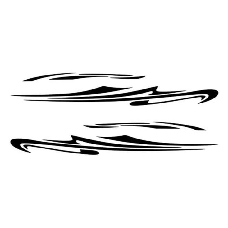 Versatile Car Side Stripes Sticker Scratch Resistant Eye Catching Campers  Side Stripes Sticker Set for Motorhome