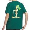 Adidas Neo Alphabet Pattern Print Loose-Fit Breathable Round Neck Short Sleeve T-Shirt Men Tops Forest-Green IK5092