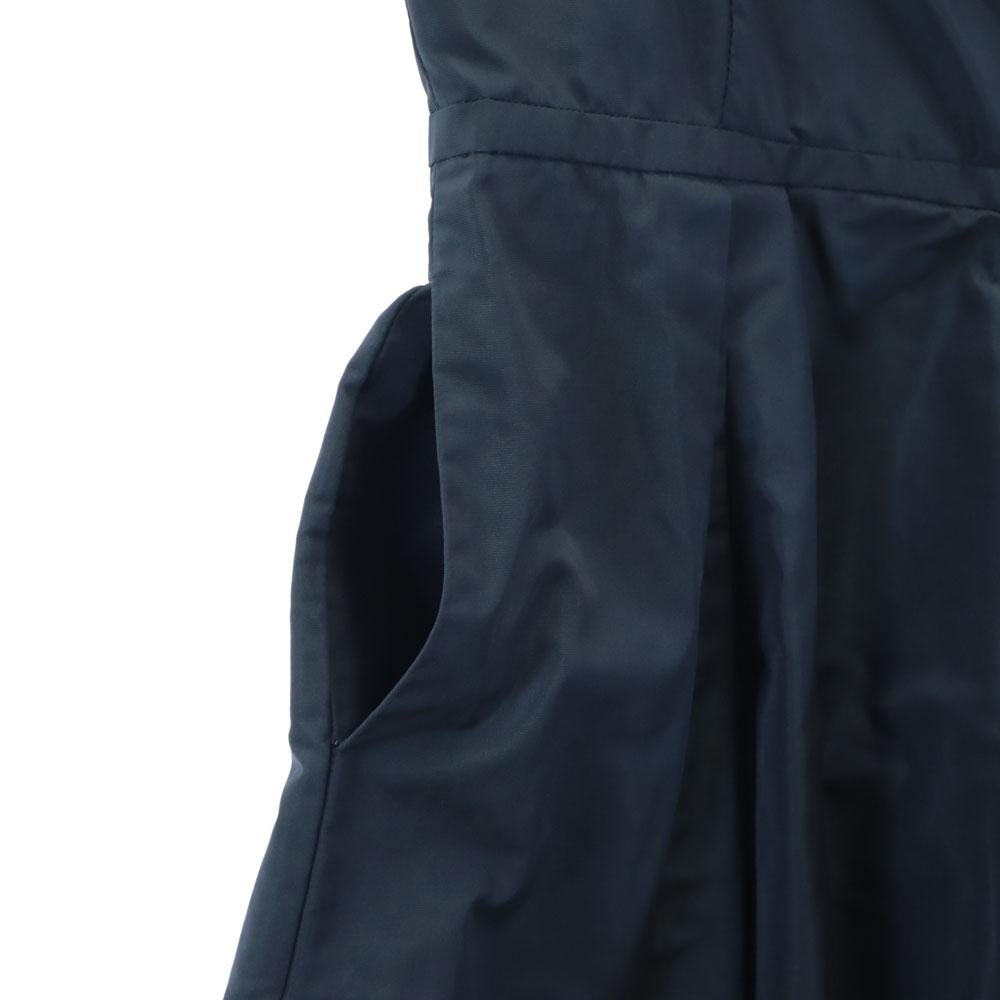 MIUMIU Hergestellt in Italien Ärmelloses Minikleid 40 Marineblau Französische Ärmel Damen Gebraucht