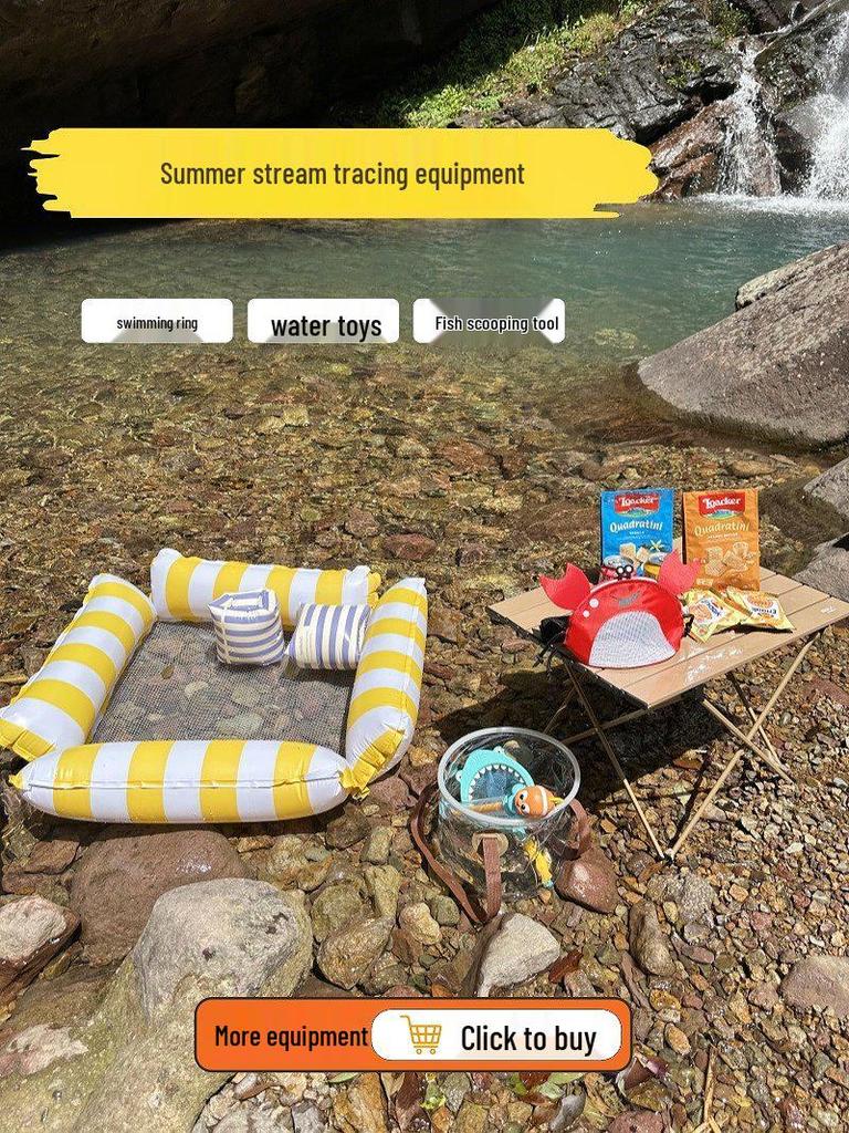 Sdraio Anello Galleggiante Gonfiabile per Bambini - Galleggiante da Spiaggia e Piscina.