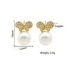 Brincos de Pérola com Diamante Mais Vendidos Brincos de Zircônia de Alta Qualidade Brincos da Moda para Menina