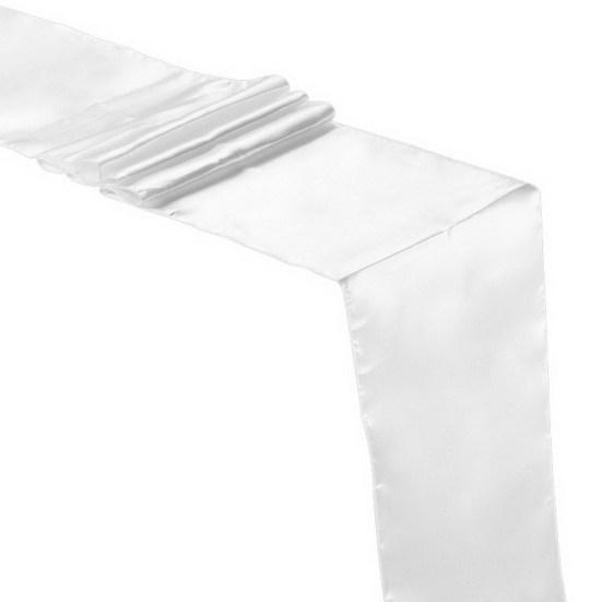 Table Runner Long Rectangle Smooth Fabric Machine Washable Solid Color Party Table Runner Wedding Banquet Supplies