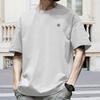 Men T-shirt Round Neck Short Sleeve Loose Fit Tee Shirt Summer Breathable Casual Pullover Tops Daily Wear
