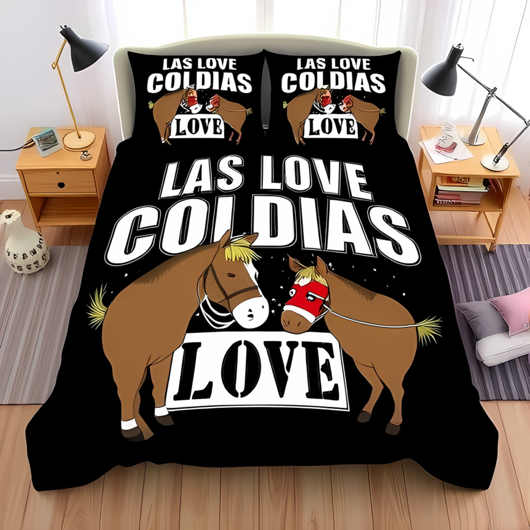 

Soft Duvet Cover Set featuring Vibrant Red Fox Design Love Script Heart Acents Artistic Beding Ensemble Children Adult Peoples Soft plus Warm 100*200cm Single