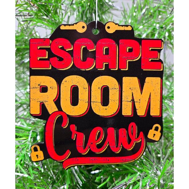 Escape Room Crew Ornament Puzzle Solvers