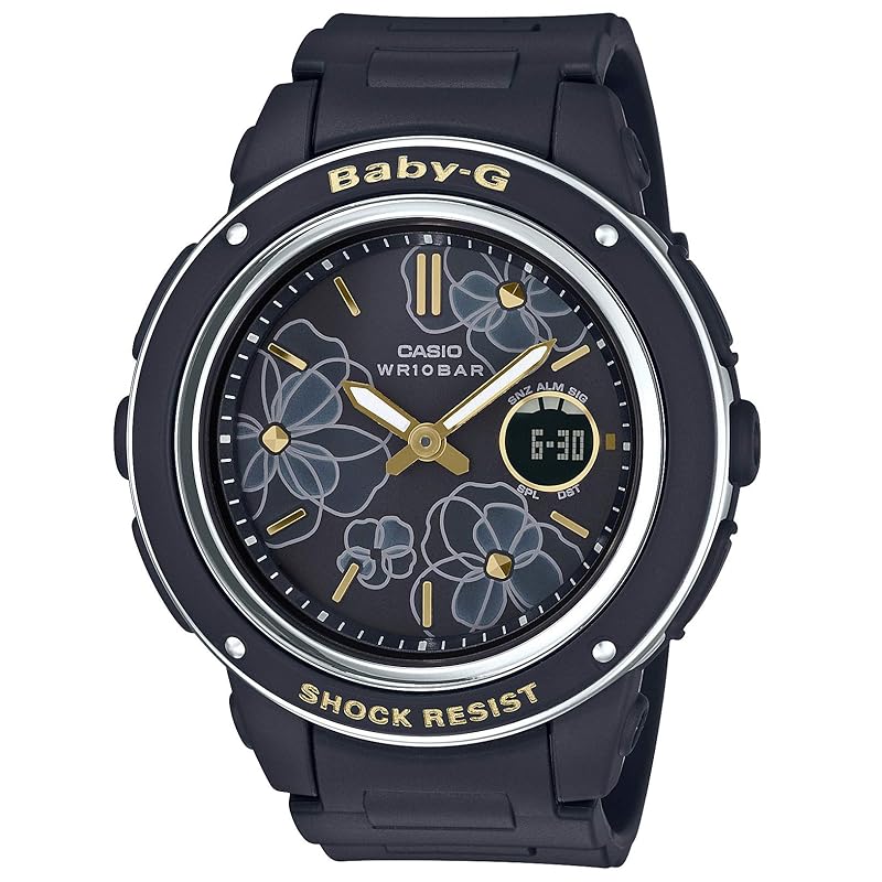 

[Casio] часы детские g []Цветочные циферблаты серии BGA-150FL-1AJF женские черные