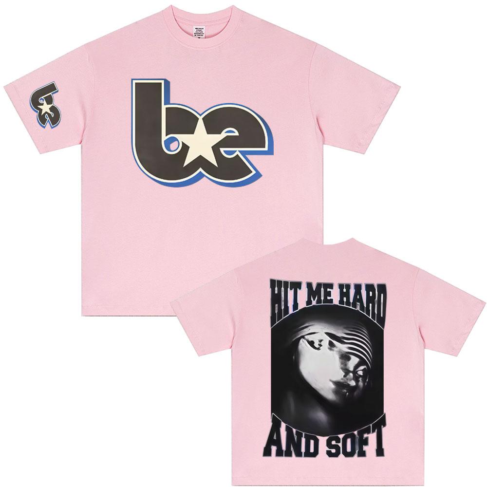 2026 SpringSummer Hit Me Hard and Soft Merchandise  Fan Gifts  Mens and Womens Fashion Casual TShirts