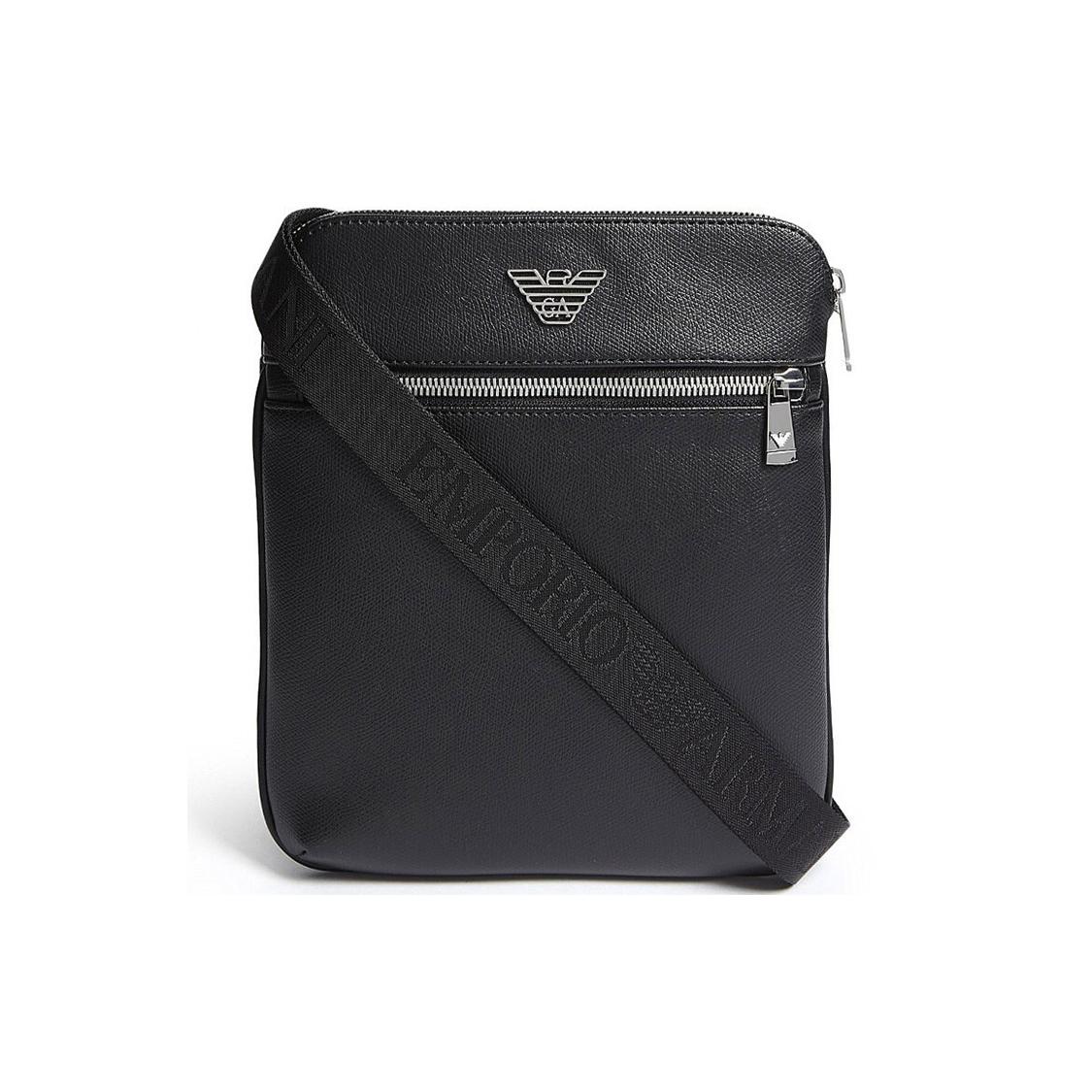 

Новая кожаная сумка кроссбоди EMPORIO ARMANI, мужская черная сумка на плечо Y4M185-YLA0E-81072 22.1*2.0*24.1CM