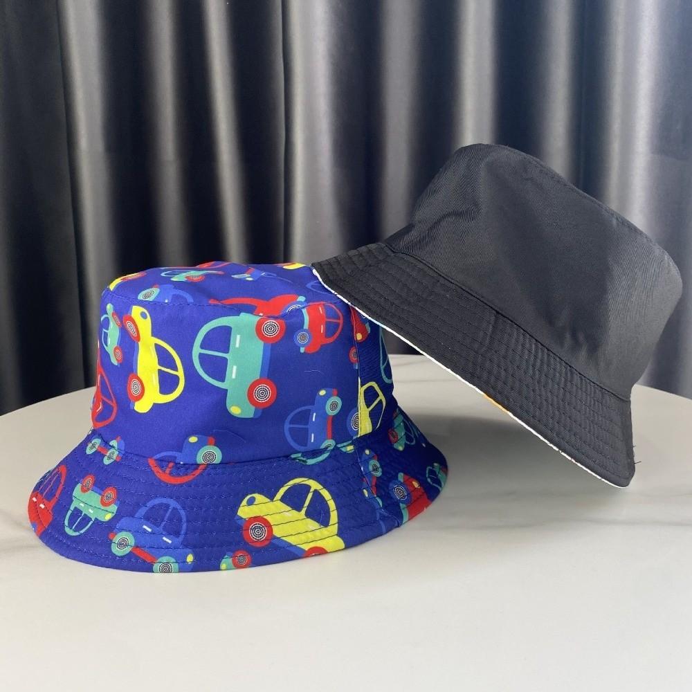 Thin Fisherman Cap Double Sided Outdoor Kid Sun Hat Cute Baby Bucket Hat