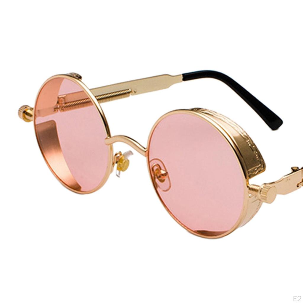 Fashion Steampunk vintage Round Sunglasses Metal Circle Goggles , protecting your eyes from