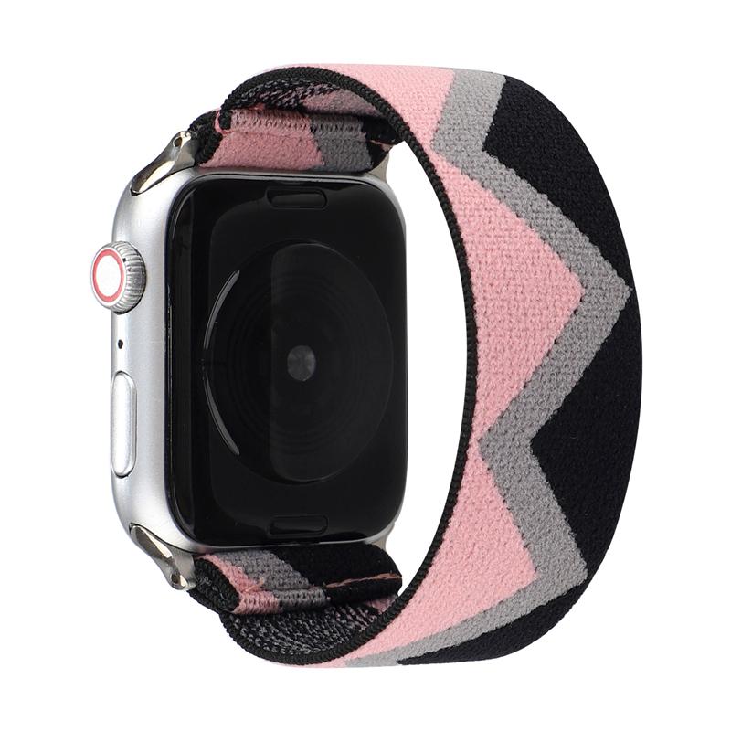 Elastic Fabric Bracelet for Apple Watch Band SE 7 6 5 4 41mm 45mm 40mm 44mm Strap for Iwatch Series 6 5 3 2 38mm 42mm Watchbands