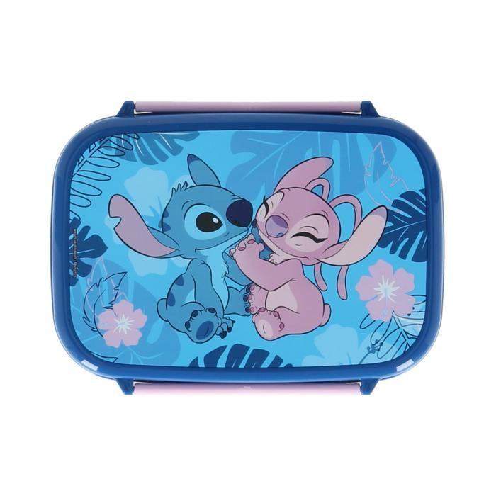 Boîte à goûter - LILO ET STITCH - Disney - 18cm x 13cm x 6cm - Mixte - Bleu
