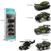 Children's Pull-Back Alloy Toy Car Set - School Bus Simulation Model