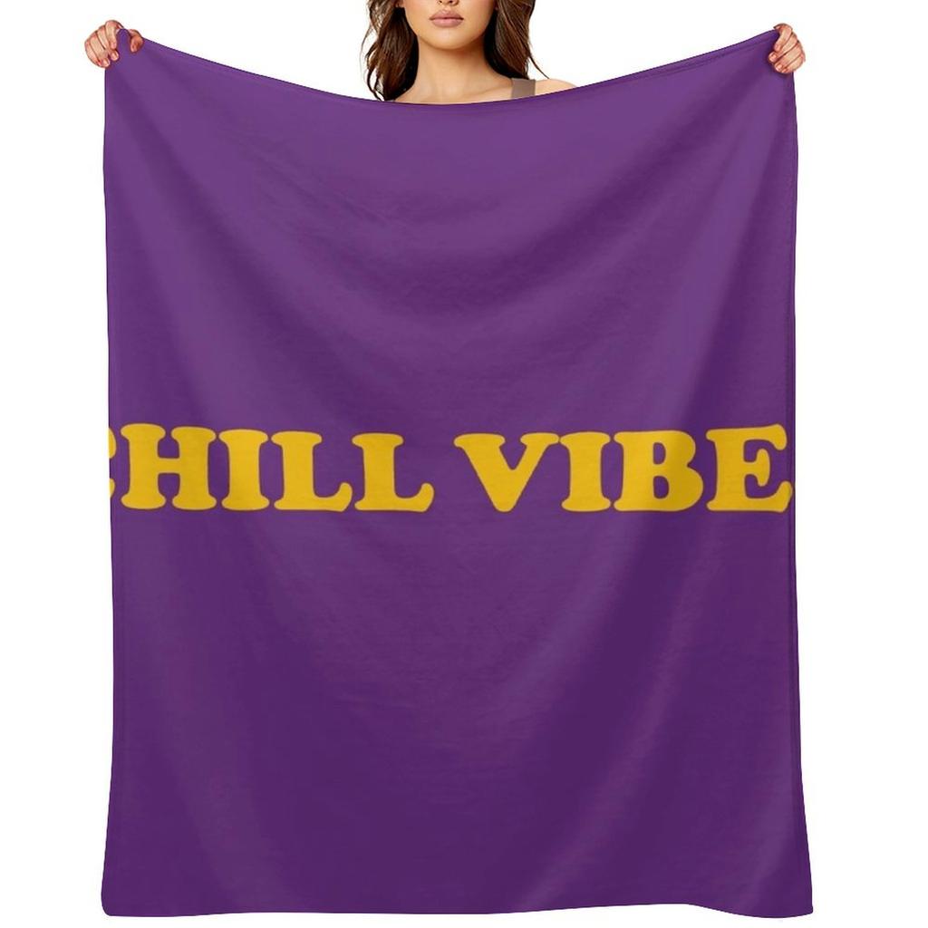 Chill Vibes Throw Blanket warm winter Soft Beds Furrys Designers Blankets