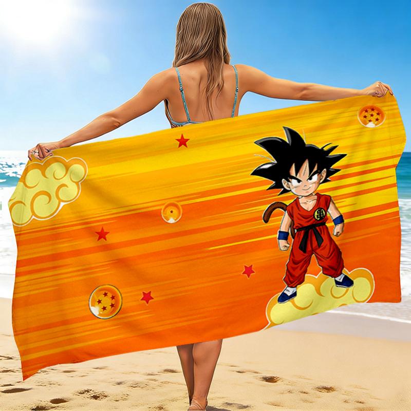 1Pc Dragon Ball Z Adventure Beach Towel Quick Dry Multiuse For Beach Pool Gym Yoga Home Travel Christmas Halloween Xmas Gift S1965