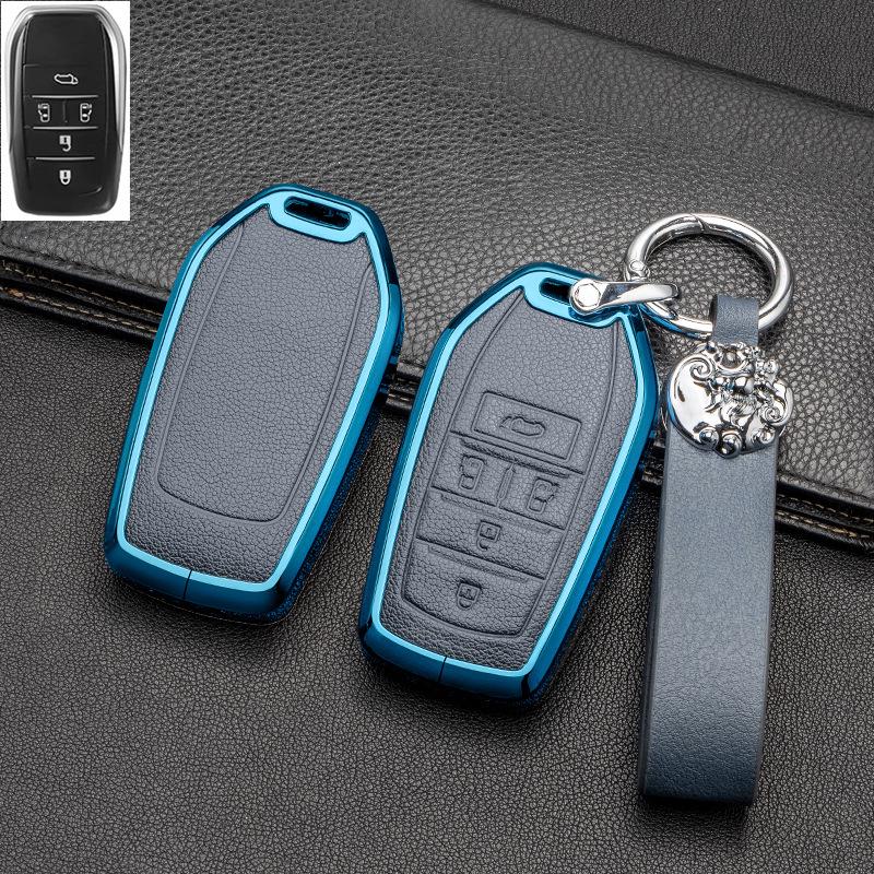 Full-Cover Metal Key Case for Toyota Corolla, RAV4, Rongfang, Wilanda, Levin, Camry