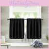 High Precision Short Curtain With Pure Color For Bathroom And Kitchen Black Grey White 76*60cm Piece)