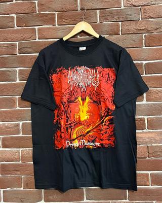 Rare 00s Vomitory "Primal Massacre" Death Metal Band Black M Unisex T-Shirt
