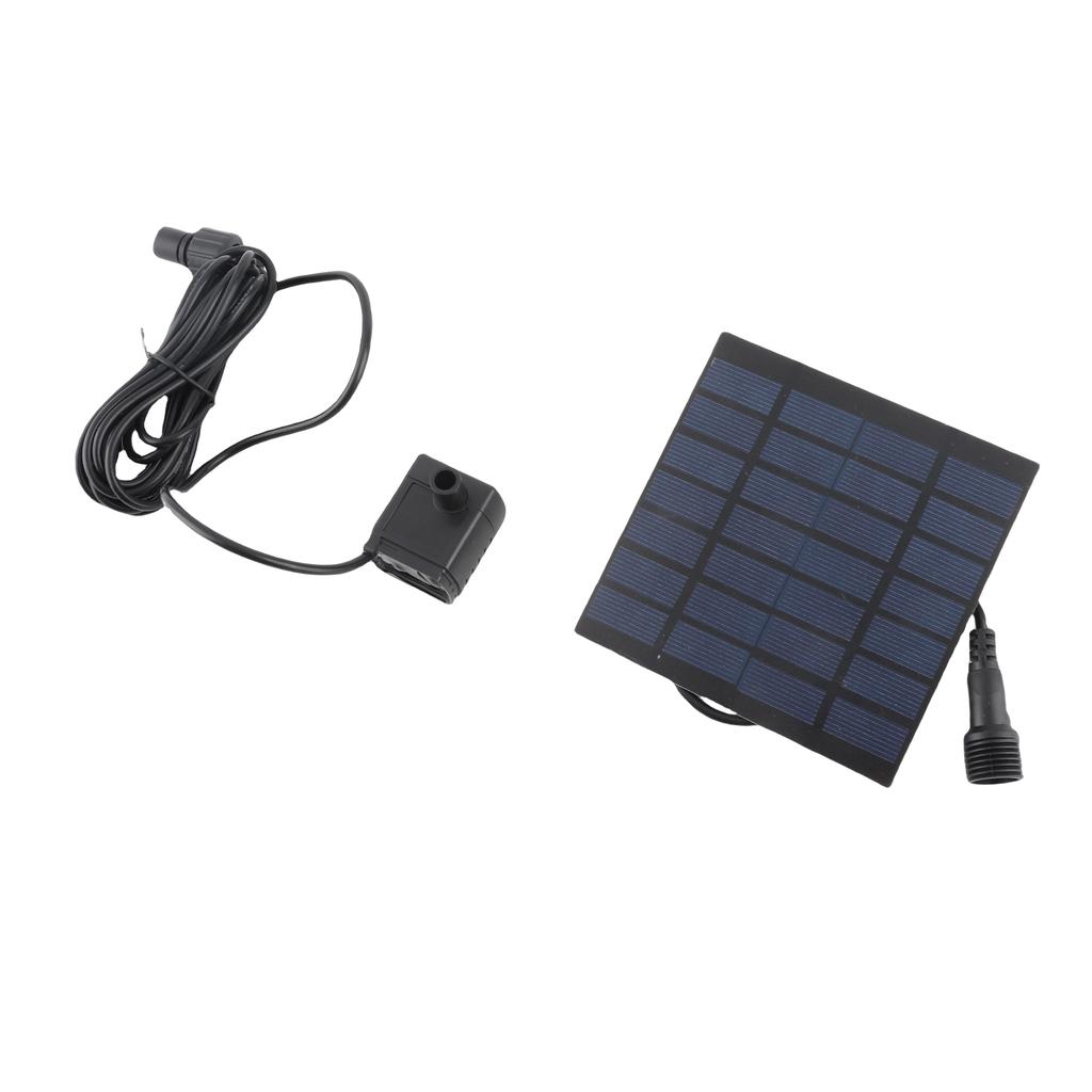 Solar Fountain Pump with 4 Spraying Nozzles Bird Bath Fountain for Pools Courtyard Landscape Fountain Outdoor Garden Pond Fountain