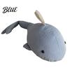 Decorative Doorstop Sand Filling Weighted Whale Doorstop Plush Sea Animal Door Wedge Stopper Heavy Duty Fabric Stopper for Home Bedroom