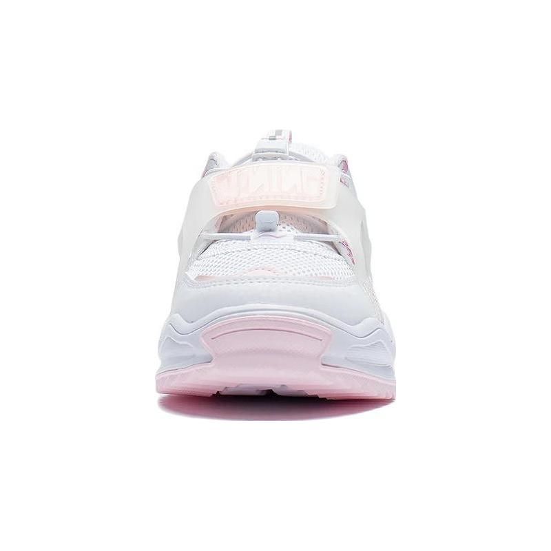 Li Ning Comfortable Versatile Non-Slip Shock-Absorbing Wear-Resistant Breathable Casual Shoes Kids Shoes Strawberry-Pink YKCS042-6