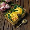 200-pages Unicorn Dreamscape Journal, Green & Gold Floral Leather Diary, Artisan Paper, Gift for Unicorn Lovers