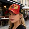 Russian Style Baseball Cap Cotton Adjustable Size 56cm to 60cm With Embroidery For Men Women Kids