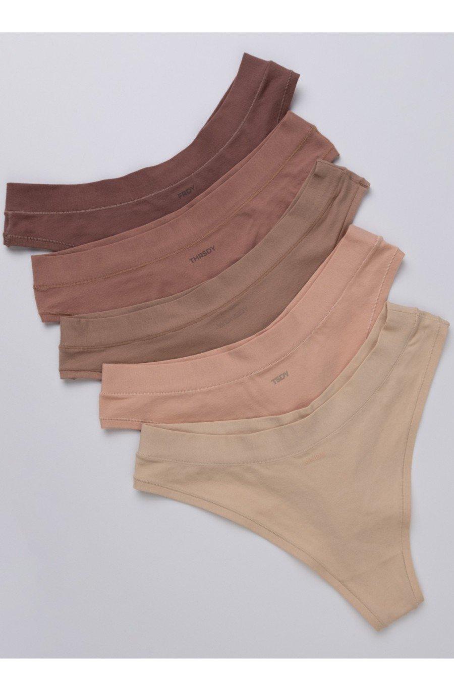 

Трусики стрінг brabrabra (85808) 5(XL) різнокольорові кольору