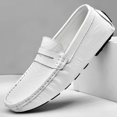 Handmade Men's Leather Shoes New Comfy Male Driving Shoes Lightweight Moccasins Leisure Walk Mens Loafers Fashion Slip On Shoes
