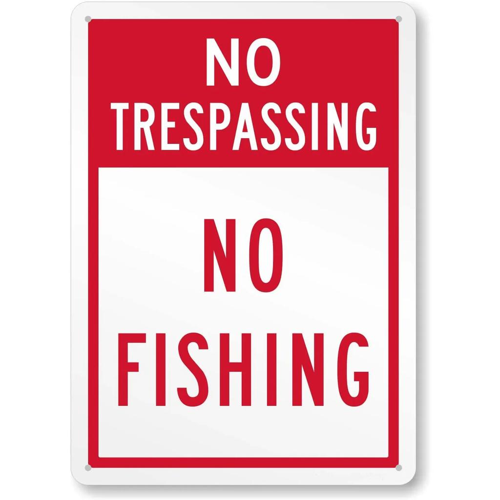 Retro No Trespassing Metal Poster Iron Decoration Perfect for Home Cafe Garage Club Bar Pubs