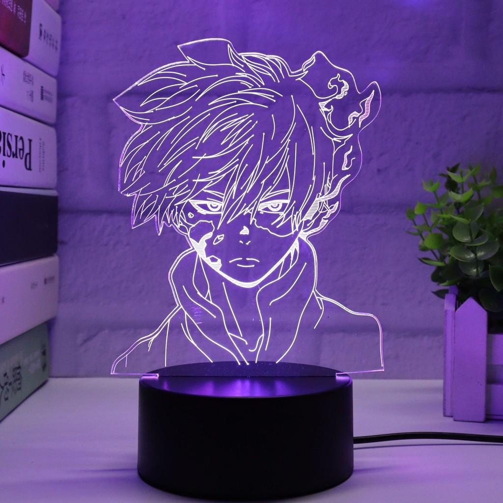 Colorful 3d My Hero Academia Night Light Led Table Lamp For Anime Lovers And Collectors