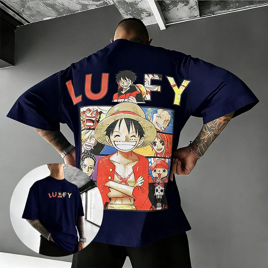 Oversized One Piece Luffy Anime Graphic T Shirt Men Women 2026 Summer Streetwear Tee Casual Short Sleeve Tops Cartoon Print Y2k