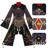 Genshin Impact Hu Tao Cosplay Costume Full Set With Wig Hat Rings Badge Socks Wangsheng Hall Master For Anime Game Cosplay Party
