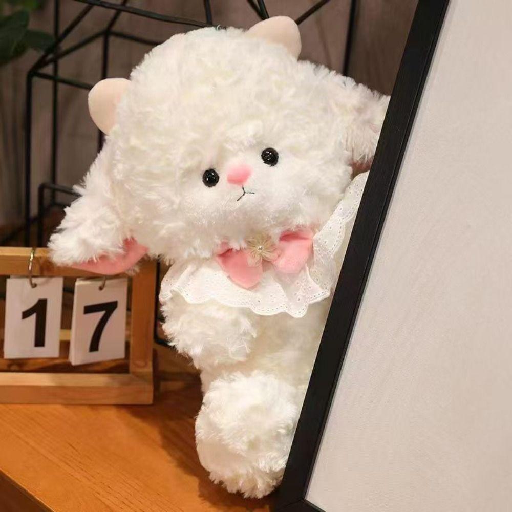 Simulation Lamb Plush Toy Cartoon Animal Fluffty Doll Creative Sheep Plush Doll Birthday Gift
