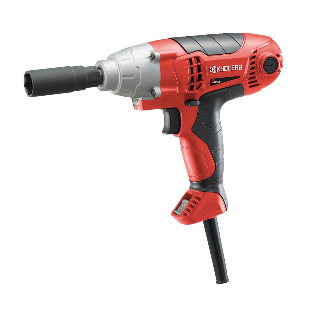 Kyocera Formerly Ryobi Impact Wrench Socket Insertion 657251A can change the rotation speed with one touch depending on the Tightening capacity bolts