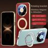 Rotatable Metal Magnetic Bracket Holder Lens Film Protection Case For Huawei Mate 80 Pro Max 80 RS Mate80 Pro Slim Leather Cover