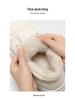 Men's and Women's Winter Waterproof Cotton Slippers - Silent, Plush, Warm, Thick Sole, Closed Heel, Deodorant Down Cloth