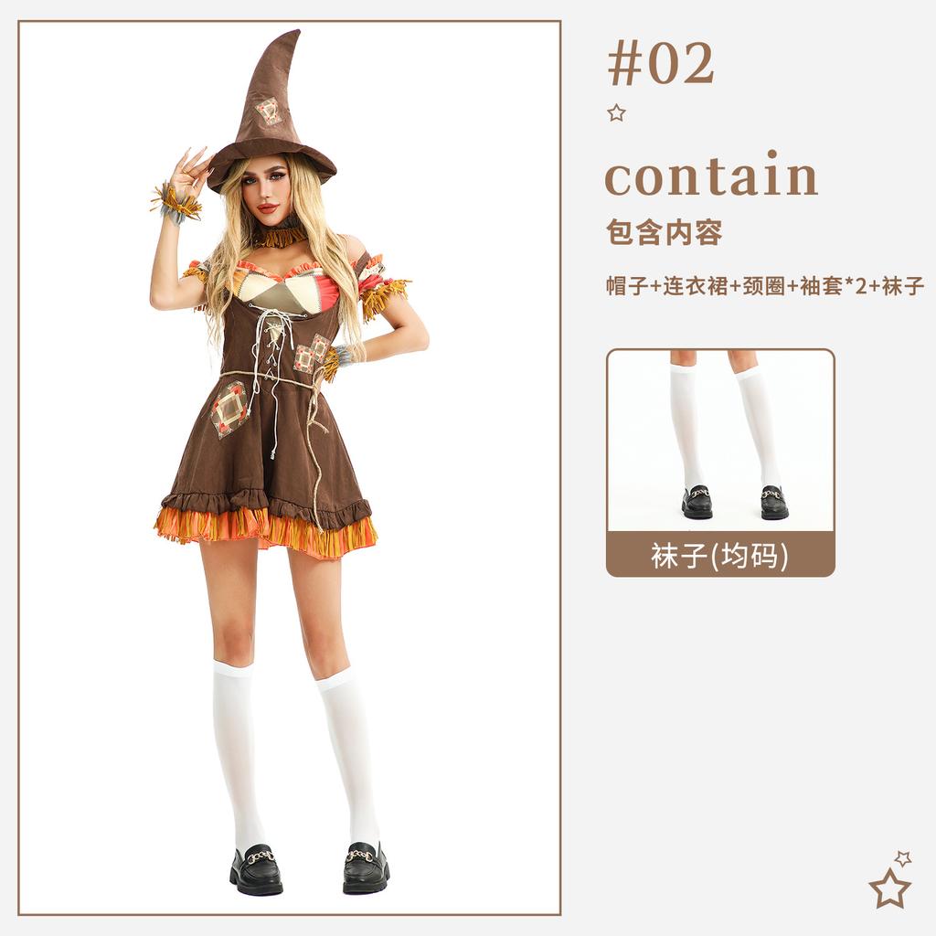 Female Robin Halloween Costume Adult Witch Hunter Costume Pirate Costume Scarecrow Elf Party Costume