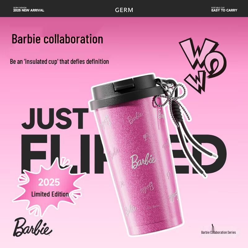 Germ Barbie Collaboration 500ml Insulated Travel Mug