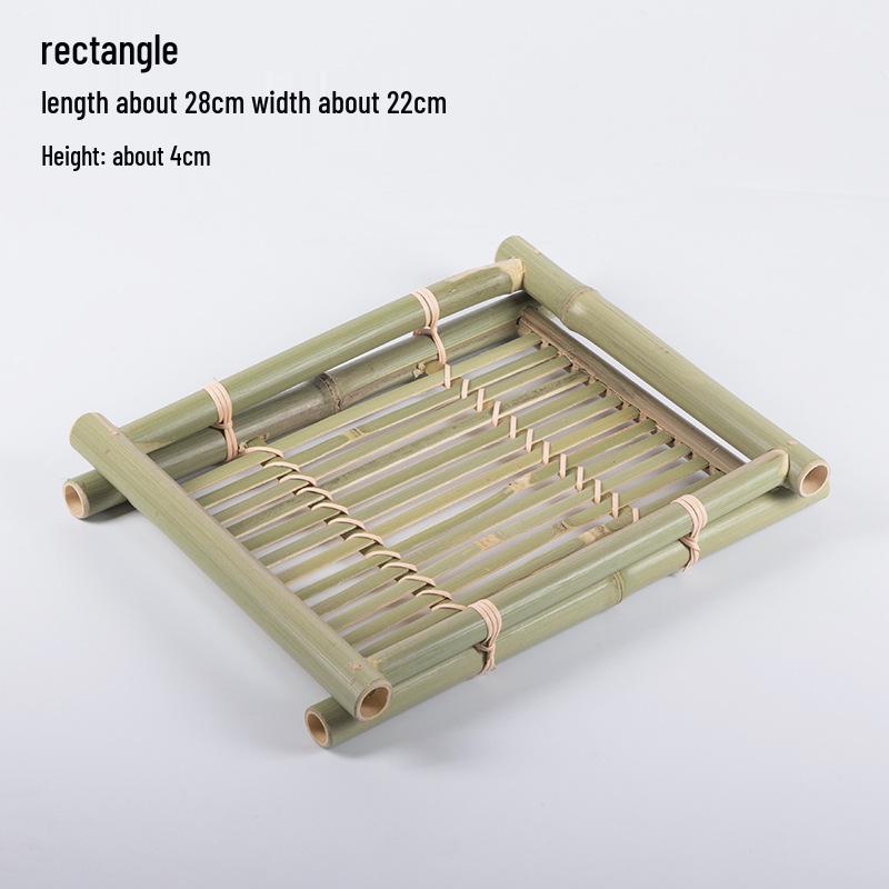Set di cestini intrecciati in bambù fatti a mano: Setaccio, Contenitore, Piatto da Frutta, Vassoio per Snack, Design Rotondo da Setaccio in Stile Rustico