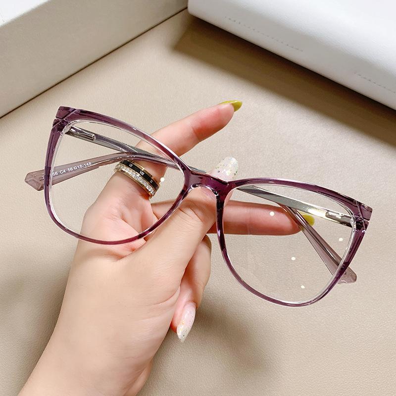 Vintage Black Cat Eye Reading Glasses Anti Blue Light Gradient Frame Presbyopia Eyewear for Women Men +3